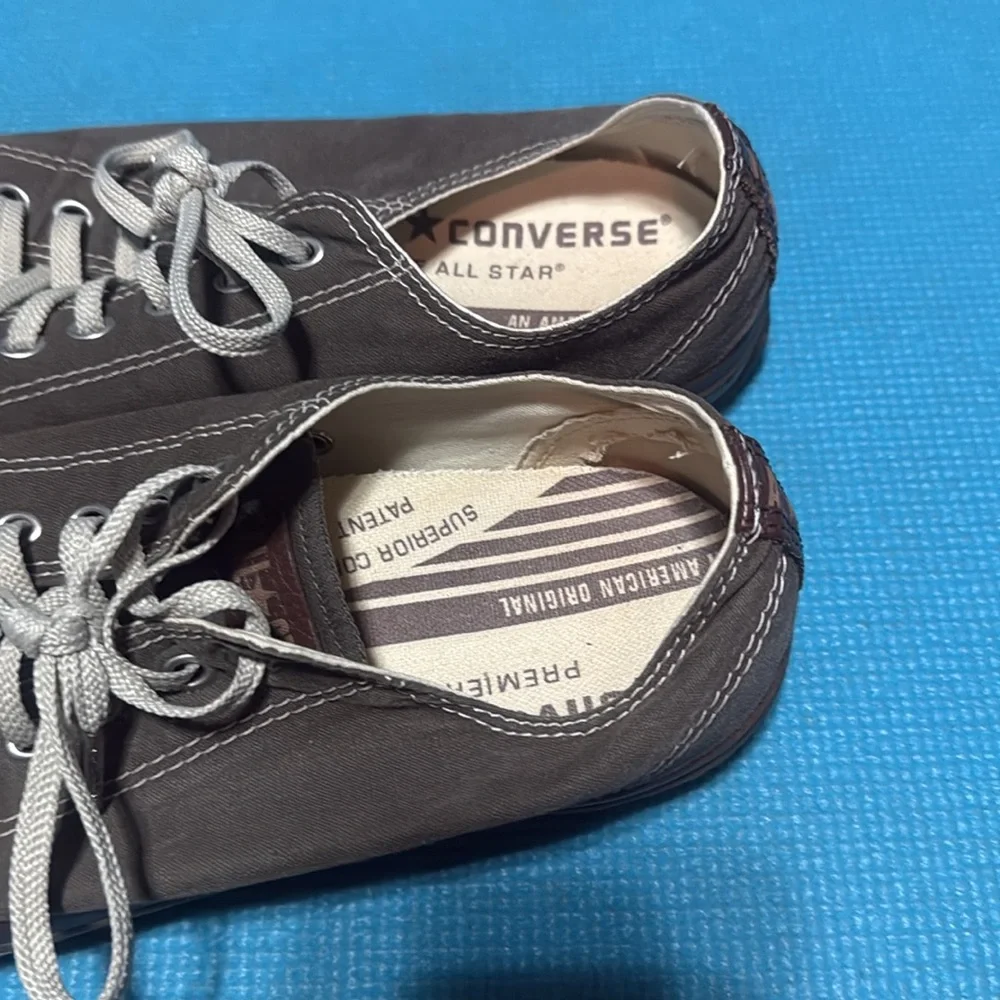 Converse Men's Charcoal and Brown Sneakers - Picture 3 of 4